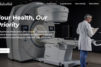 make medical equipment shopify store medical supplies healthcare peptide website