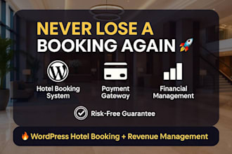 build a wordpress hotel booking website with bookkeeping and payment integration