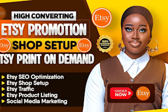 boost etsy sales with etsy shop promotion, etsy pod, seo product listing