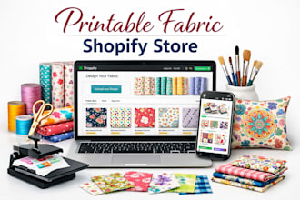 build a printable fabric shopify store with pod integration, custom fabric setup