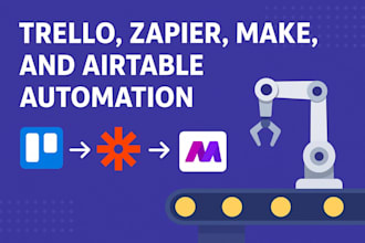 do trello automation, zapier, make , air table automation