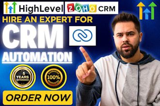 setup zoho crm automation gohighlevel lead contact pipeline management telephony