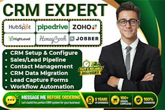 setup close CRM bitrix24 housecall pro zoho less annoying CRM jobber integration