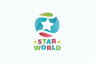 design spotless fun colorful theme park logo
