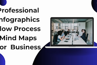professional infographics and flow process for your business
