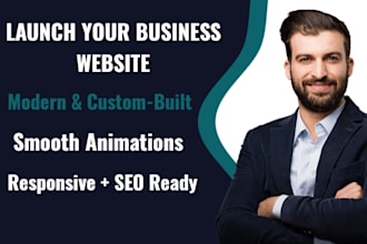 create a modern website with smooth animations