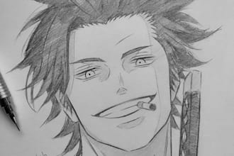 draw commission into anime or manga style art