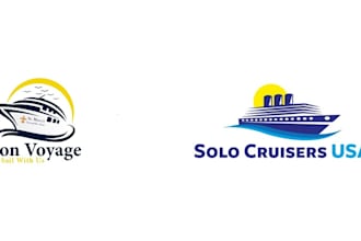 do modern logo for marine, ships, boats and yacht brands
