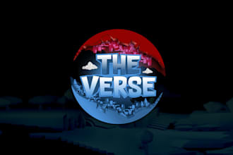 design premium super verse game logo