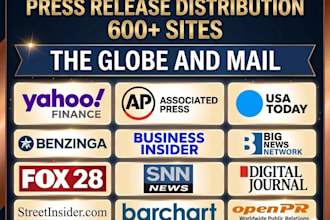 do press release distribution and publish press release on news websites