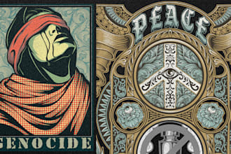 draw propaganda artwork for your brand
