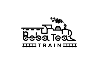 design professional powerful tea train logo