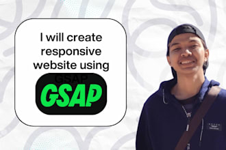 create responsive site using gsap animations