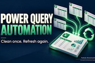 clean and automate excel data with power query and power pivot