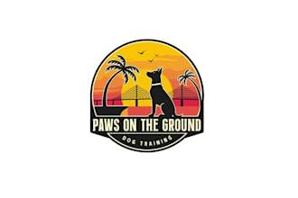 design wonderful paws ground logo