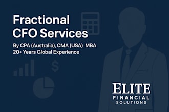 deliver strategic fractional cfo services by a CPA, MBA