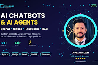 build custom ai chatbot, ai agent and openai chatgpt integration