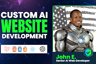 I will do ai web application software development, full stack saas website development