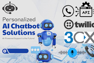 build and integrate twilio chatbot, IVR, whatsapp, and voice calling solutions