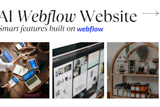 create an ai powered webflow website with smart features