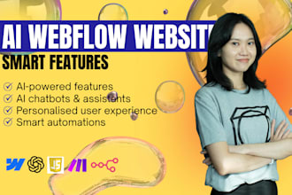 create an ai powered webflow website with smart features