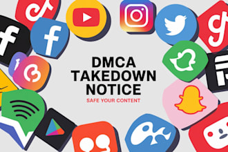 remove taking down google x fb instagram telegram tiktok yt reddit under dmca