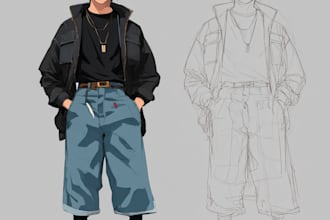 design custom anime characters with unique outfits