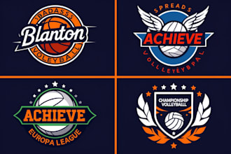 design basketball tennis football and golf sports logo