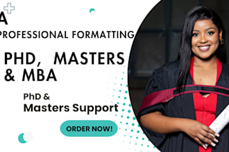 provide research support for masters, phd, and bachelor projects