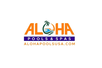 design pool construction company logo