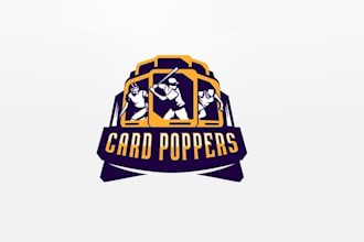 design card poppers collector card display logo
