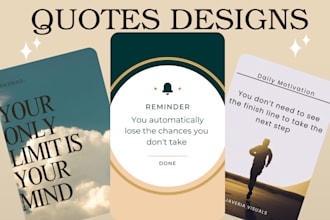 design professional social media quotes
