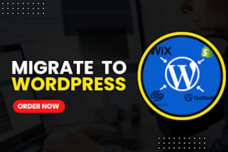 urgently migrate an website to wordpress