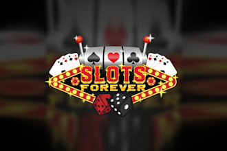 design consulting resembling slots game logo