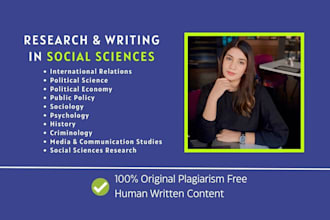 help in international relations, political science and social sciences