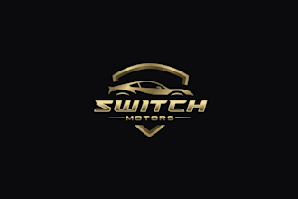 design a modern custom automotive or motors logo for your brand