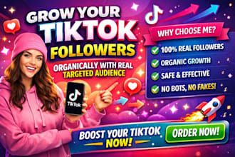 grow and promote your tik tok account to gain real followers