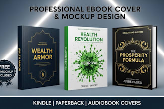 design professional book or ebook cover for amazon kdp custom ebook cover artist