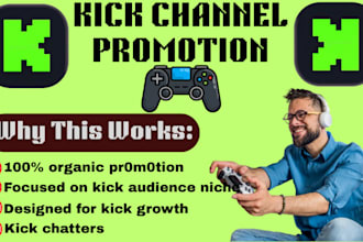 do organic kick channel promotion professional