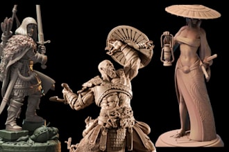 sculpt custom 3d printable warhammer miniatures wargaming terrain 3d printing