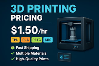 3d printing services affordable, fast, professional