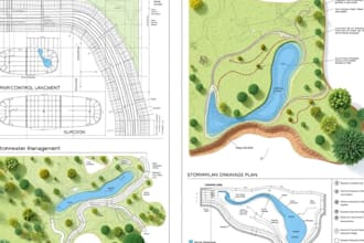 grading plan, erosion ,stormwater and drainage plans with seal and stamp