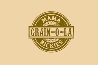 design a retro vintage custom unique agriculture food brand logo