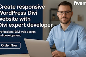 create divi wordpress website with divi expert developer
