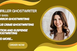 write your thriller, mystery, crime fiction story