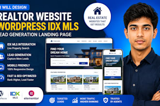 do realtor website wordpress idx mls real estate lead generation landing page