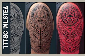 design a custom tribal tattoo and ornamental prints