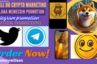 boost solana memecoin, memecoin promotion, telegram and crypto marketing