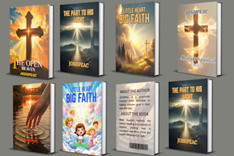 design christian religious and bible themed book covers with 3d mockups
