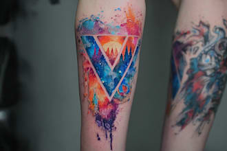 create a watercolor tattoo design